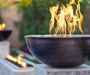 The Outdoor Plus IM 27in-Sedona-Hammered-Patina-Copper-Fire-Bowl 01172021BR-1 The Outdoor Plus IM 27in-Sedona-Hammered-Patina-Copper-Fire-Bowl 01172021BR-1